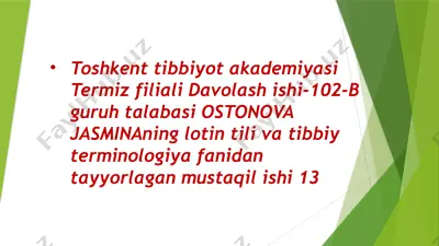 retsept yozish — PPTX