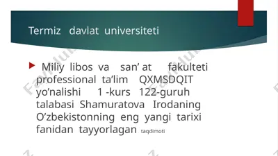 o'zbekistonda prezident institutining tashkil etilishi — PPTX