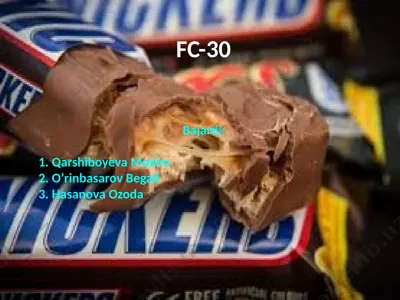 snickers kompaniyasi — PPTX