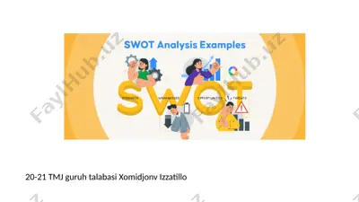 swot tahlili — PPTX