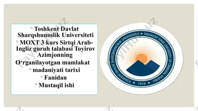 turk xoqonligi davrida madaniy hayot — PPTX