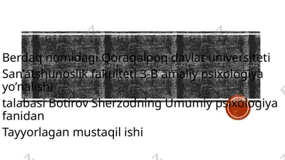 aqliy faoliyatning produktiv va reproduktiv shakllari — PPTX