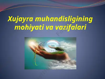 hujayra muhandisligining mohiyati va vazifalari — PPTX