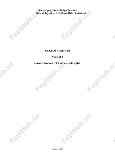 qoraqalpog‘iston tibbiyot instituti — DOCX