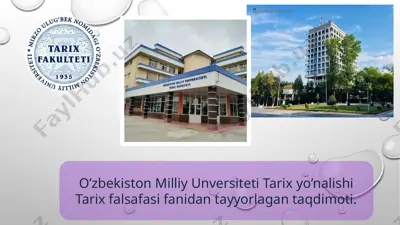 islom ilohiyoti tarix falsafasi — PPTX