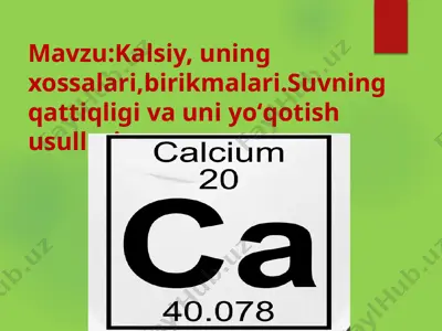 kalsiy — PPTX