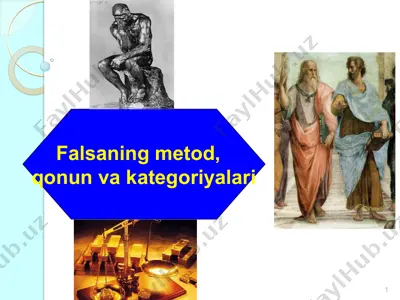 falsaning metod, qonun va kategoriyalari — PPTX