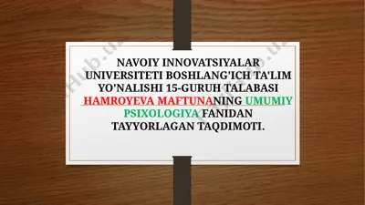 go'daklik davrida psixik rivojlanishda kattalar bilan emotsional muloqot — PPTX