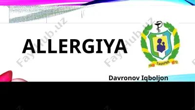 allergiya — PPTX