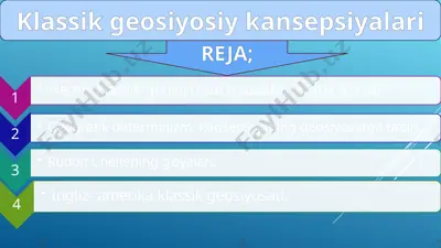 klassik geosiyosiy kansepsiyalari — PPTX