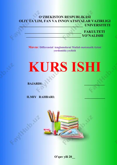 aniq intеgrallarning ayrim tatbiqlari — DOCX