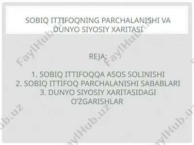 sovet ittifoqi tarixi — PPTX