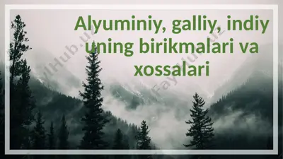 alyuminiy — PPTX
