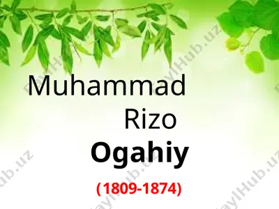muhammad rizo ogahiy — PPTX
