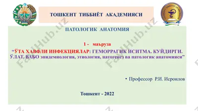 геморрагик иситма (геморрагическая лихоратка) — PPTX