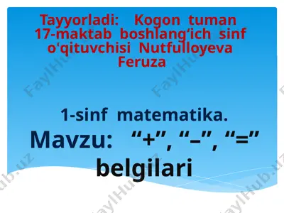 matematika darslik — PPTX