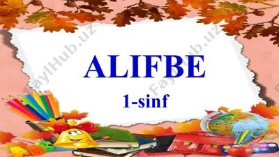 alifbe 1-sinf — PPTX