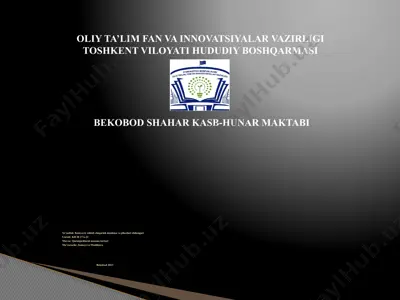 quritgichlarni maxsus turlari — PPTX