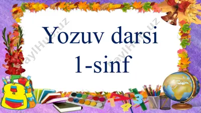 yozuv darsi — PPTX