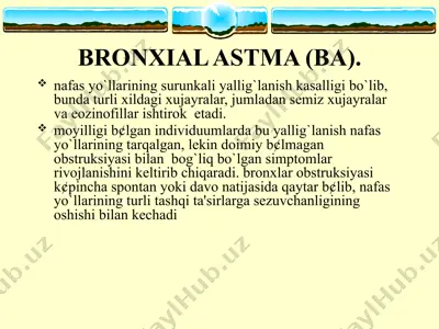 bronxial astma (ba) — PPTX