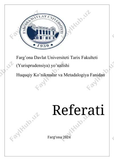 huquqiy etika tushunchasi — DOCX