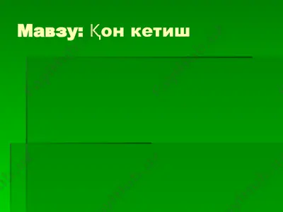 қон кетиш — PPTX