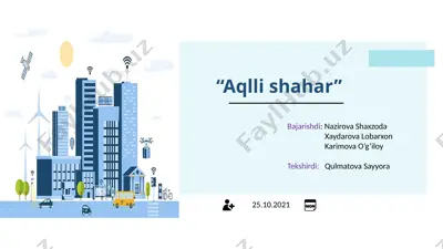 aqlli shahar — PPTX