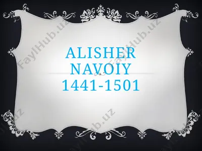 alisher navoiy — PPTX