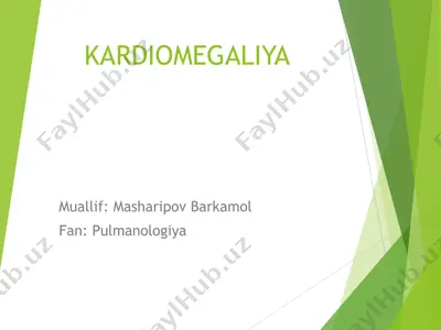 kardiomegaliya — PPTX