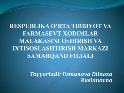 covid-19 ga qarshi emlash chora-tadbirlari — PPTX