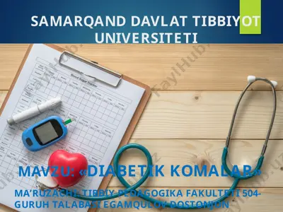 diabetik komalar — PPTX