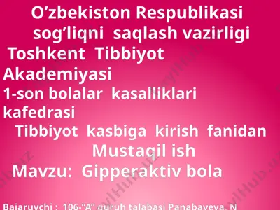 gipperaktiv bola — PPTX