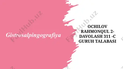 gistrosalpingografiya — PPTX