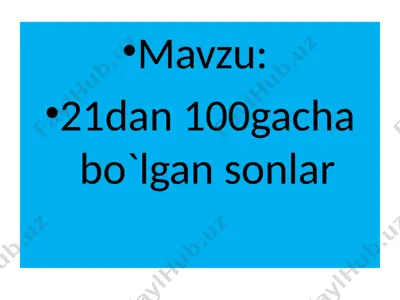 o'qituvchi matn — PPTX