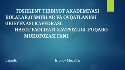 ommaviy qirg’in qurollari tasnifi — PPTX