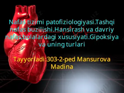 nafas tizimi patofiziologiyasi — PPTX