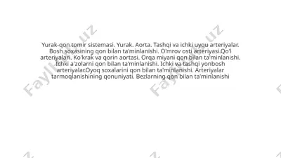 qon tomirlar tizimi — PPTX