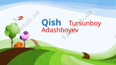 tursunboy adashboyev — PPTX