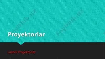 proyektorlar — PPTX