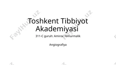 angiografiya — PPTX