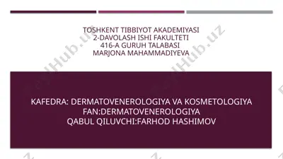 teri tuberkulyozi — PPTX