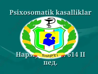 psixosomatik kasalliklar — PPT