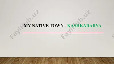 kashkadarya traditions and culture — PPTX