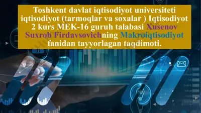 inflatsiya va uning kelib chiqish sabablari — PPTX