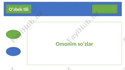 omonim so‘zlar — PPTX