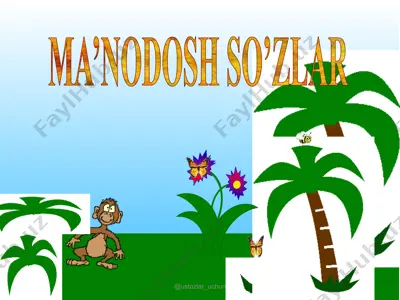 ma'nodash so'zlar — PPTX
