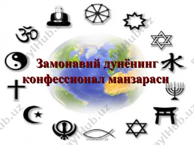 замонавий дунёнинг конфессионал манзараси — PPT