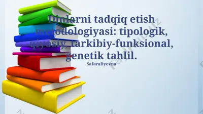 dinlarni tadqiq etish metodologiyasi — PPTX