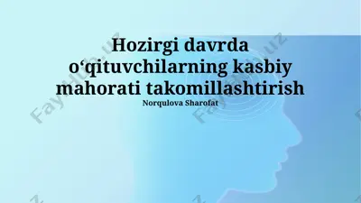 raqamli savodxonlik va axborot-kommunikatsiya texnologiyalaridan foydalanish — PPTX