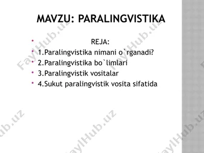 paralingvistika — PPTX